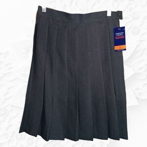 NWT French Toast Kids Grey Pleated School Skirt